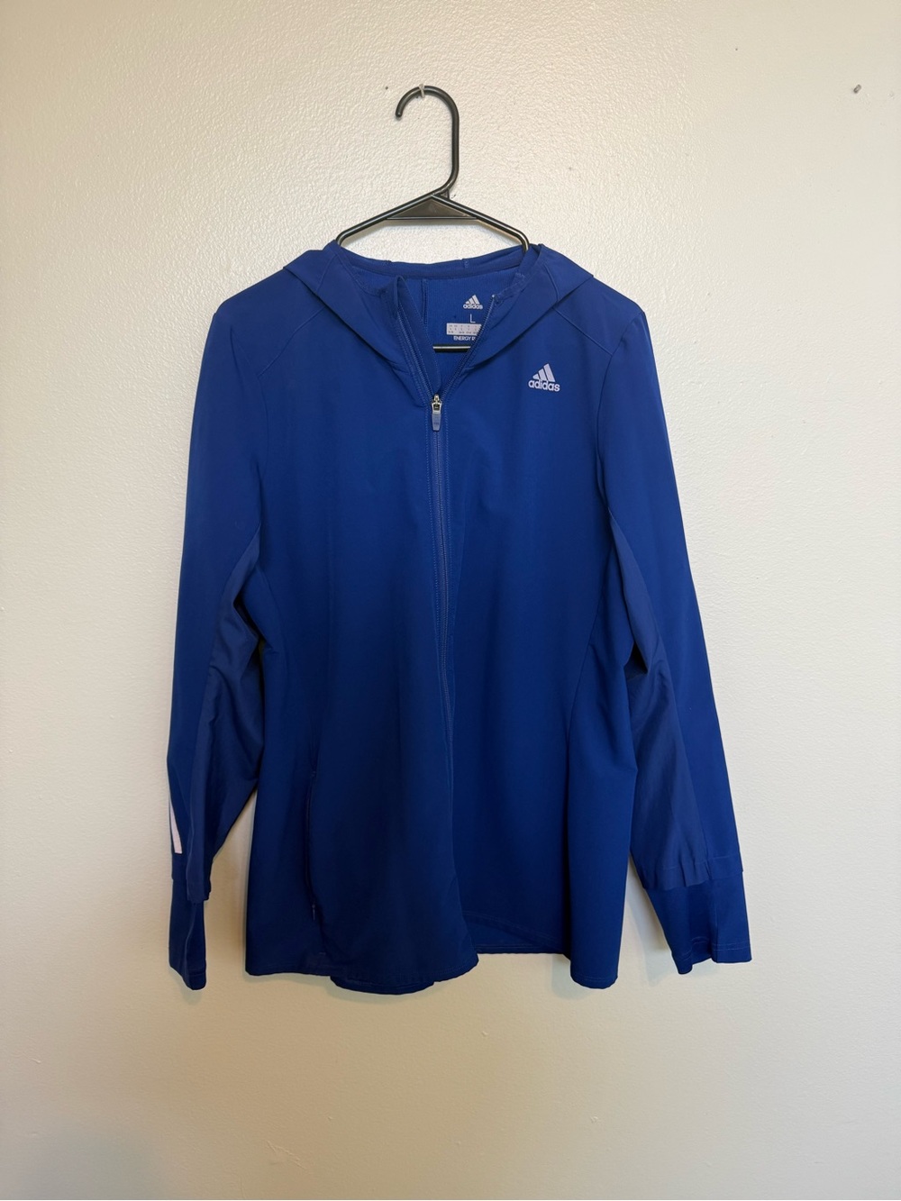 adidas Kids Royal Blue Full-Zip Hooded Jacket